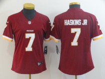 Women Nike Washington Redskins #7 Haskins Burgundy Jr Vapor Untouchable Limited Jersey