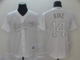 MLB Dodgers #14 Enrique Hernandez Kike White 2019 Players Weekend Player Men Jersey
