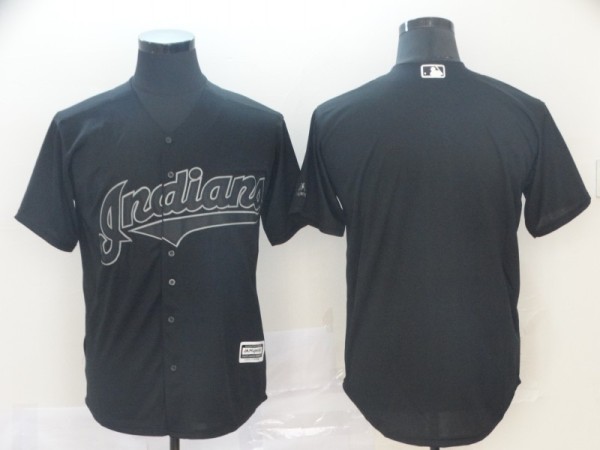 MLB Indians Blank Black 2019 Players' Weekend Player Men Jersey