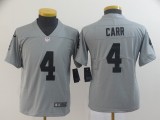 Youth Raiders #4 Derek Carr Grey Inverted Legend Jersey