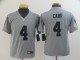Youth Raiders #4 Derek Carr Grey Inverted Legend Jersey