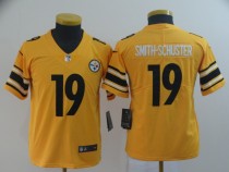 Youth Pittsburgh Steelers #19 JuJu Smith-Schuster Inverted Legend Gold Jersey