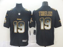 Minnesota Vikings #19 Adam Thielen 2019 Black Smoke Fashion Limited Men Jersey