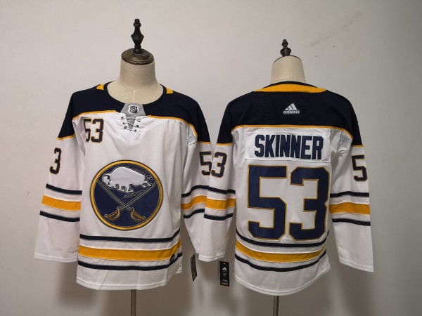 NHL Sabres #53 Jeff Skinner White Adidas Men Jersey