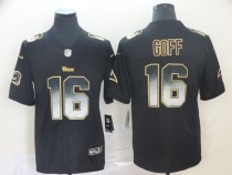 Los Angeles Rams #16 Jared Goff Black 2019 Smoke Fashion Limited Men Jersey