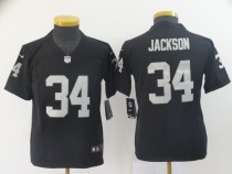 Youth Oakland Raiders #34 Bo Jackson Vapor Untouchable Black Limited Jersey