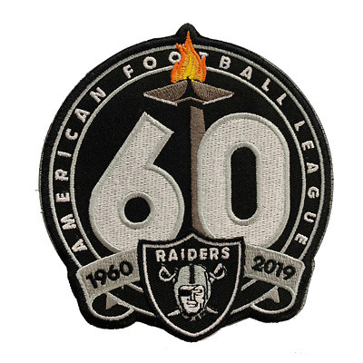 Oakland Raiders 60th Anniversary Patch