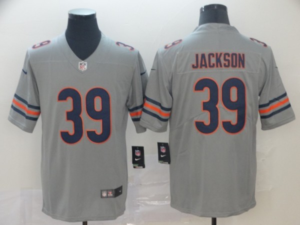 Nike Bears #39 Eddie Jackson Inverted Legend Limited Men Jersey
