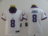 Youth Nike New York Giants #8 Jones White Color Rush Limited Stitched Jersey