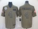 Nike Cowboys #4 Dak Prescott 2019 Olive Salute To Service Limited Men Jersey