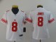 Youth Nike New York Giants #8 Daniel Jones White Vapor Untouchable Limited Jersey