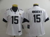 Women Nike Jacksonville Jaguars #15 Gardner Minshew II White Vapor Untouchable Limited Jersey