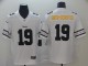 Men's Pittsburgh Steelers #19 JuJu Smith-Schuster White 2019 Team Logo Cool Edition Stitched Jersey
