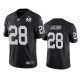 Men's Oakland Raiders #28 Josh Jacobs Black 100th Season With 60 Patch Vapor Limited Stitched Jersey