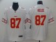 Men's Kansas City Chiefs #87 Travis Kelce White 2019 Team Logo Cool Edition Stitched Jersey