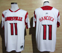 Louisville Cardinals Luke Hancock #11 White Jersey Big Eas Patch
