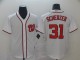 MLB Men's Washington Nationals #31 Max Scherzer White Game Stitched Jersey