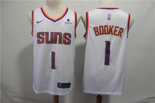 NBA Suns #1 Devin Booker White Nike Swingman Men Jersey