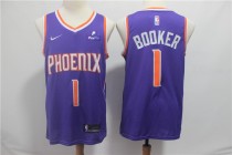 NBA Suns #1 Devin Booker Purple Nike Swingman Men Jersey