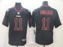 Men's New England Patriots #11 Julian Edelman 2019 Black Lights Out Jersey
