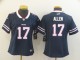 Women Nike Buffalo Bills #17 Josh Allen Navy Inverted Legend Jersey