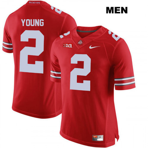 NCAA Men's Ohio State Buckeyes #2 Chase Young Red Jersey