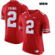 NCAA Men's Ohio State Buckeyes #2 Chase Young Red Jersey