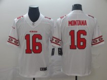 Men's San Francisco 49ers #16 Montana White 2019 Team Logo Cool Edition Stitched Jersey