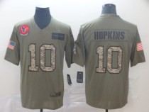 Men's Houston Texans #10 DeAndre Hopkins 2019 Olive/Camo Salute To Service Limited Jersey