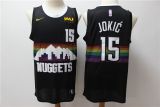 Men's NBA Denver Nuggets #15 Nikola Jokic 2019-20 City Jersey