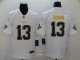 Men's New Orleans Saints #13 Michael Thomas White 2019 100th Season Golden Edition Jersey