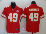 Men's Kansas City Chiefs #49 Daniel Sorensen Red Vapor Untouchable Limited Jersey