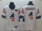 Men's Dallas Cowboys #4 Dak Prescott White 2019 USA Flag Fashion Limited Jersey