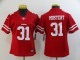 Women 49ers #31 Raheem Mostert Red Vapor Untouchable Limited Jersey
