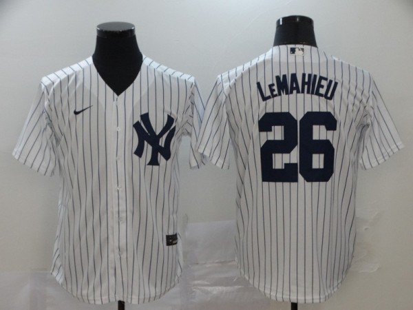 MLB New York Yankees #26 DJ LeMahieu White Game Nike Jersey