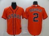 MLB Houston Astros #2 Bregman Orange Game Nike Jersey