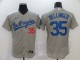 MLB Los Angeles Dodgers #35 Cody Bellinger Grey Flex Base Elite Jersey