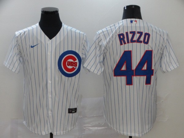 MLB Chicago Cubs #44 Rizzo White Game Nike Jersey