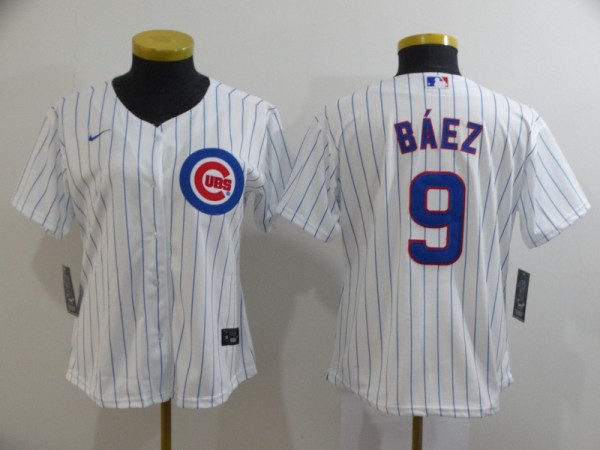 Women MLB Chicago Cubs #44 Rizzo White Game Nike Jersey