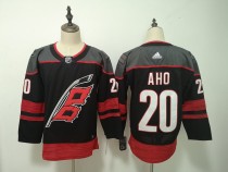Men's Carolina Hurricanes #20 Sebastian Aho Black Adidas Stitched NHL Jersey