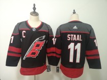 Men's Carolina Hurricanes #11 Jordan Staal Black Adidas Stitched NHL Jersey