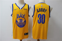 Warriors #30 Stephen Curry Gold Swingman Statement Edition 2019-2020 Jersey
