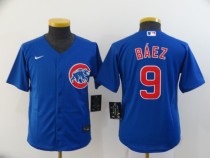 Youth MLB Chicago Cubs #9 Javier Baez Blue Game Nike Jersey