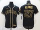 Men's Houston Astros #27 Jose Altuve 2020 Black Golden Flex Base Elite Jersey