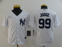Youth MLB New York Yankees #99 Aaron Judge White Game Nike Jersey
