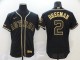 Men's Houston Astros #2 Alex Bregman 2020 Black Golden Flex Base Elite Jersey