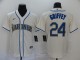 MLB Seattle Mariners #24 Ken Griffey Cream Game Nike Jersey