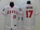 MLB Los Angeles Angels #17 Ohtani White Flex Base Elite Jersey