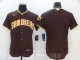 Men's San Diego Padres Blank Coffee Flex Base Elite Jersey