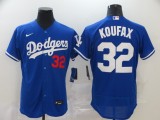 MLB Los Angeles Dodgers #32 Koufax Blue Flex Base Elite Jersey